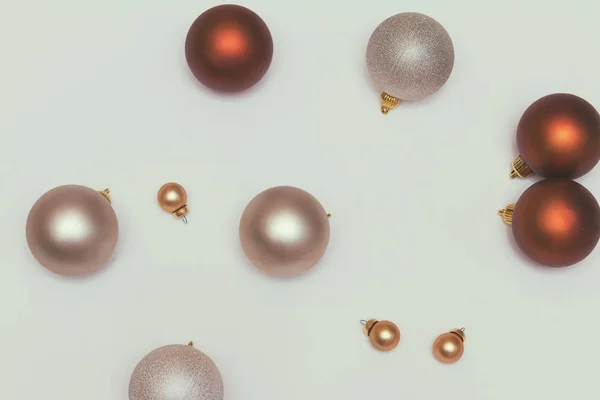 Kerstmis Achtergrond Met Ballen — Stockfoto