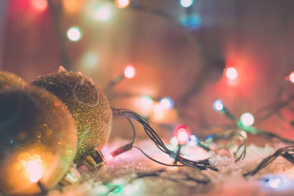 Fond Noël Avec Des Boules — Photo