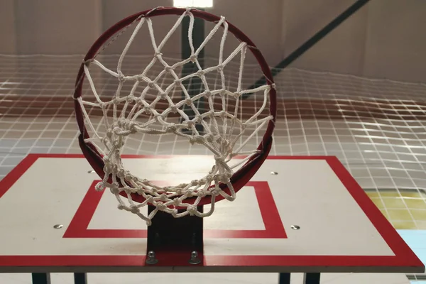 basketball hoop on background