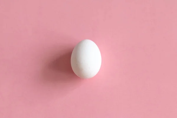 art minimal egg isolated on pink