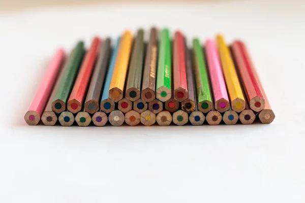 Group Colored Pencils — Stock Photo, Image