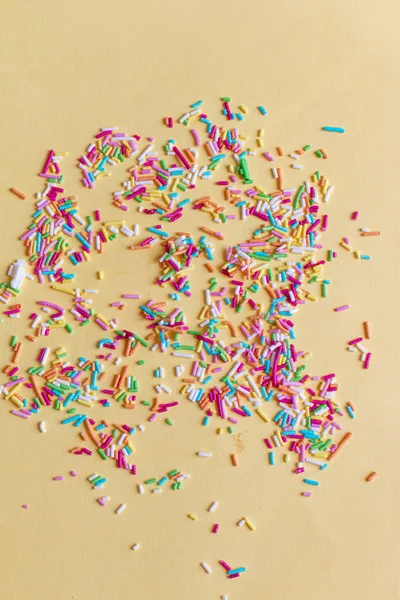 Birthday Background Multicolored Rainbow Confetti — Stock Photo, Image