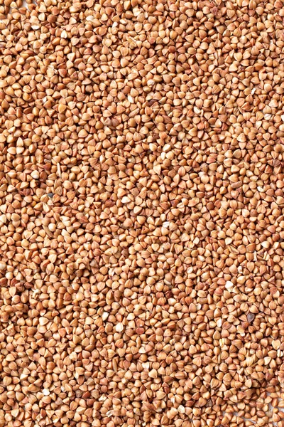 Organic Buckwheat Close Top View Food Background Space Text — Stock Photo, Image