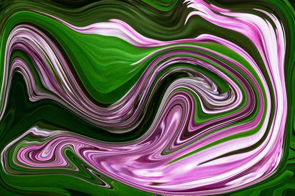 Flerfarvet Digital Abstraktion Flydende Kunst Effekt - Stock-foto