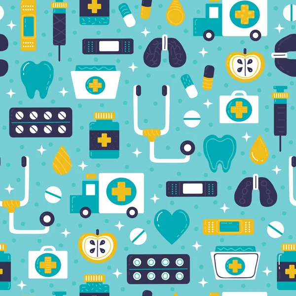 Tıp mesleğinin ile vektör seamless modeli