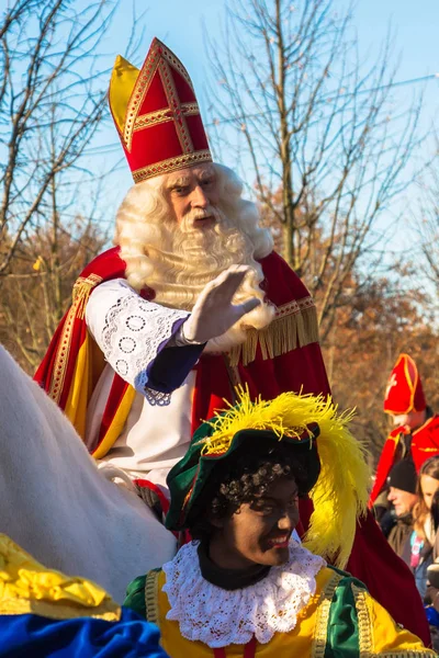Novembre Hoofddorp Pays Bas Arrivée Saint Nicolas Sinterklaas Sinterklaas Saint — Photo