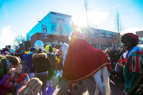 Novembre Hoofddorp Pays Bas Arrivée Saint Nicolas Sinterklaas Sinterklaas Saint — Photo