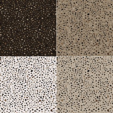 Webset açık ve koyu renklerin terrazzo taştan kesintisiz dokular