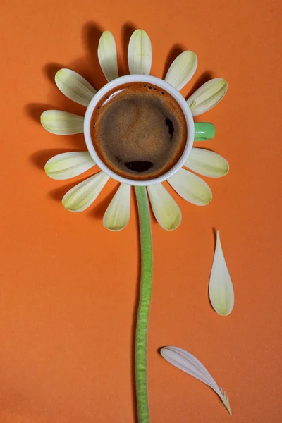 Abstract Coffee Cup Petals — Stock Photo, Image