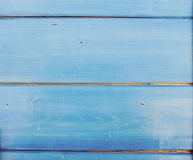 Soyut duvar ve grafik içeriği - Mavi boyanmış arkaplan ve alternatif inşaat malzemesi - dış çit yapısında ahşap desenli panel - eski moda arkaplan mavisi filtresi