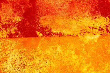 Çimento kırmızısı ve turuncu arka plan - Grunge el yapımı duvar kağıdı - İç duvarlar ve ekolojik mimari için modern vernik - Doğal canlı ekoloji dış yapılar için kusursuz arkaplan