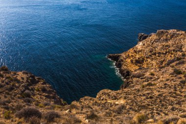 Cliffs La Azohia Murcia Akdeniz, İspanya