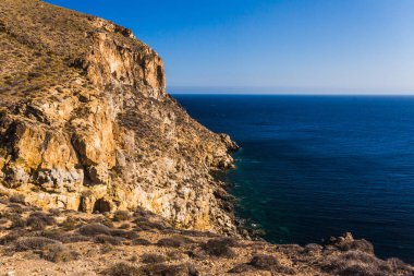Cliffs La Azohia Murcia Akdeniz, İspanya