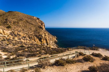 Cliffs La Azohia Murcia Akdeniz, İspanya
