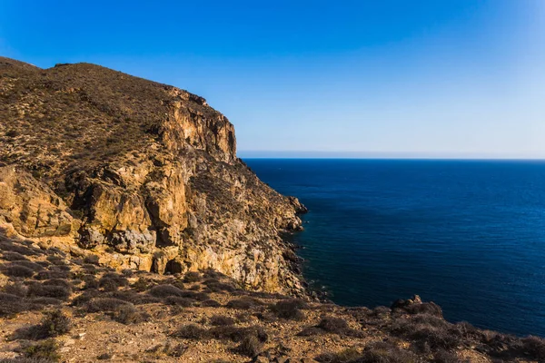 Cliffs in La Azohia Murcia in Mediterranean sea, Spain — Stock Photo, Image