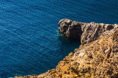 Cliffs La Azohia Murcia Akdeniz, İspanya
