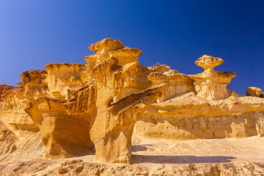 murcia İspanya Bolnuevo erozyona mazarron kumtaşı