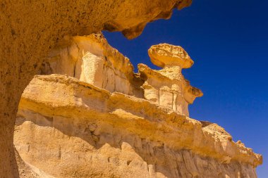 murcia İspanya Bolnuevo erozyona mazarron kumtaşı