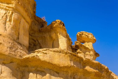 murcia İspanya Bolnuevo erozyona mazarron kumtaşı