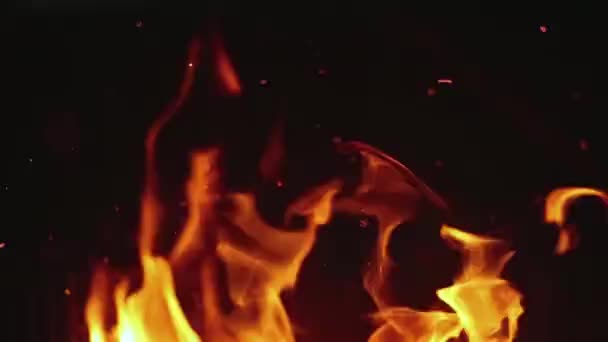 Vídeo abstracto de fuego ardiente — Vídeos de Stock