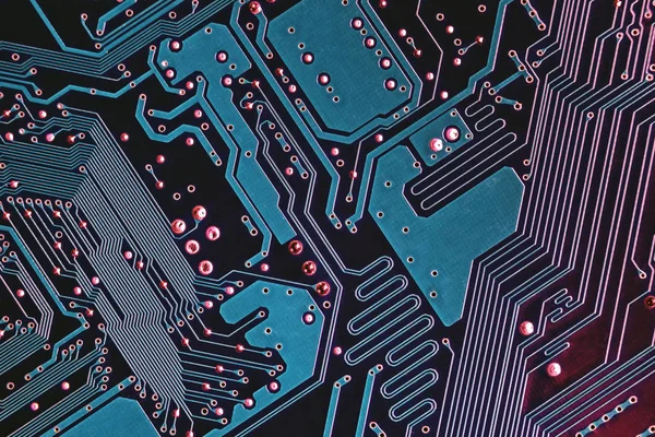 Textura da imagem de fundo de microchips digitais Motherboard — Fotografia de Stock