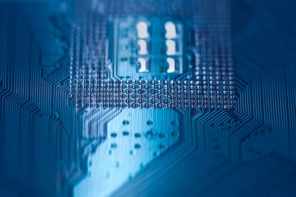 Textura da imagem de fundo de microchips digitais Motherboard — Fotografia de Stock