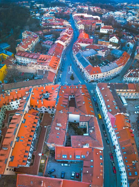 VILNIUS, LITAUEN - Luftaufnahme der Altstadt von Vilnius — Stockfoto