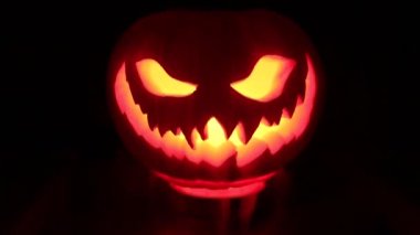 Ürkütücü halloween kabak gece ışık efektleri