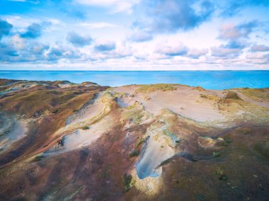 Güzel Gri Kumullar, Nida, Neringa, Litvanya 'daki Curonian Spit' te Ölü Kumullar
