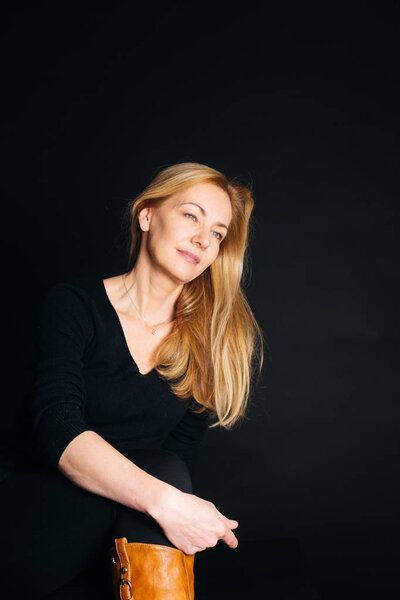 Close up portrait of beautiful woman