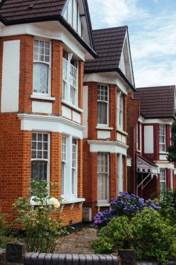 Tipik modern Britanya Teraslı Evler