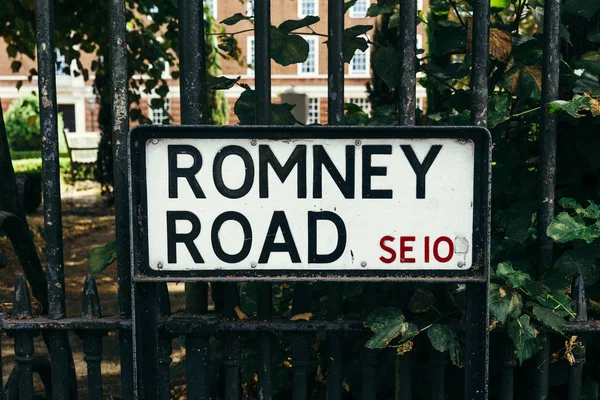 Panneau de rue Romney, Londres — Photo