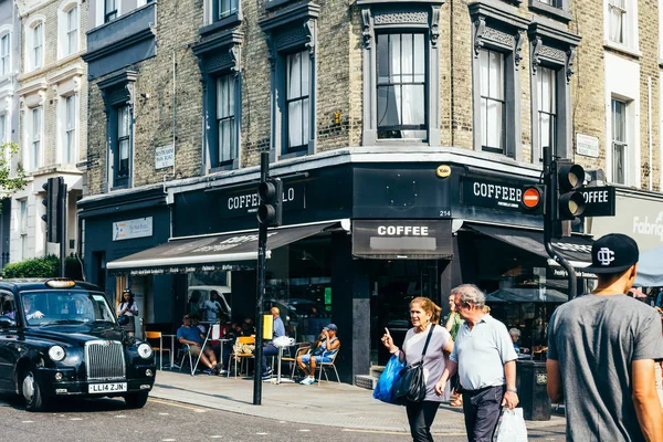 Portobello Road'da Coffeebello kafe, Londra — Stok fotoğraf