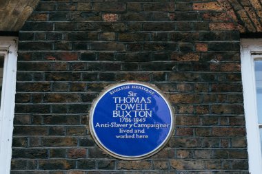 Londra'da Brick Lane üzerinde Mavi plak