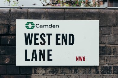West End Lane sokak tabelası, Londra