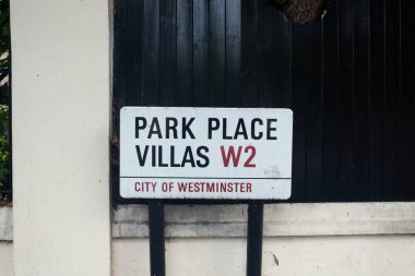 Park Place Villas isim işareti, Londra