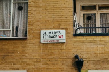 St Marys Terrace isim işareti, Londra