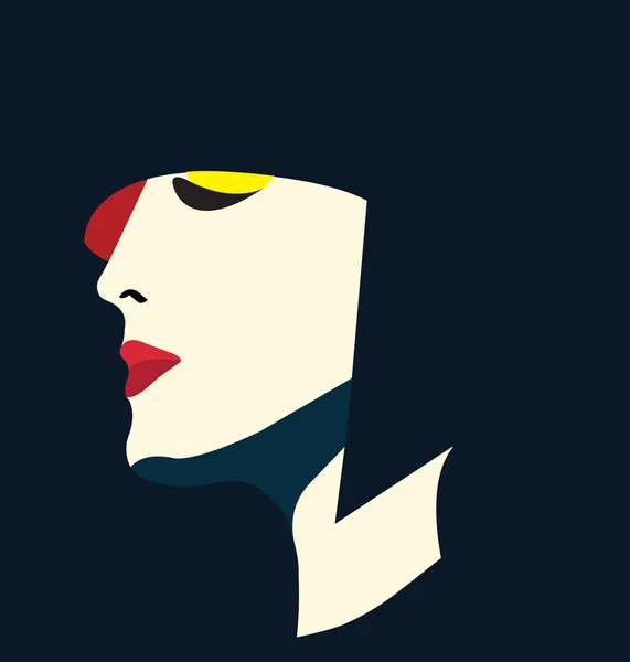 illustration of a stylish woman done with a minimalism approach