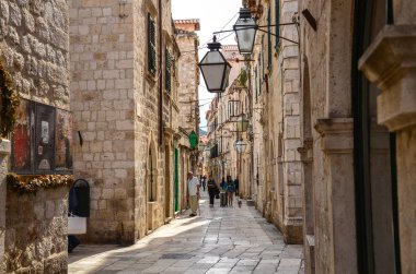 Dubrovnik İnsanlar Alışveriş, Hırvatistan Eski Şehir
