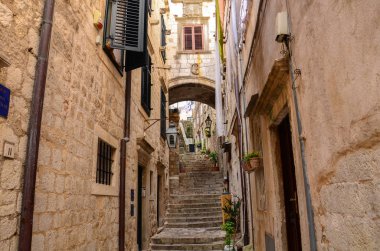 Dubrovnik, Hırvatistan Ve Birçok Ünlü Merdivenler