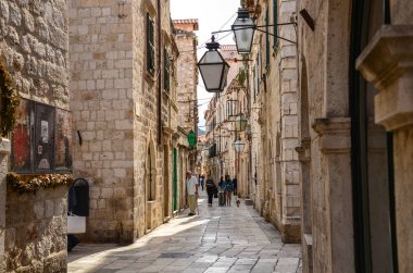Dubrovnik İnsanlar Alışveriş, Hırvatistan Eski Şehir