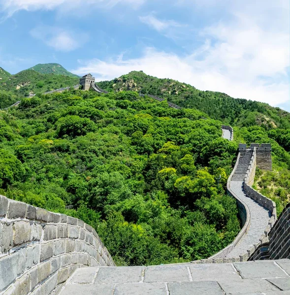 Великая стена в Пекине, Китай — стоковое фото