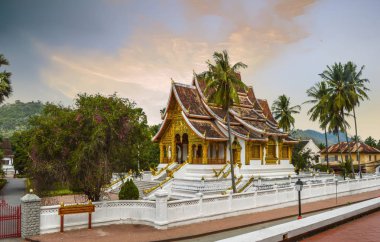 Luang Prabang Laos Müze Gerekçesiyle Küçük Budist Tapınağı