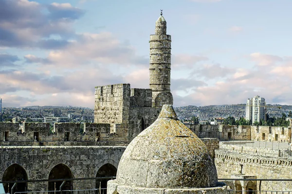 Torre de David Dome, Jerusalém, Israel Fotos De Bancos De Imagens Sem Royalties