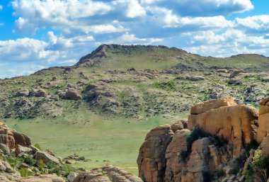 Moğolistan Panorama Flat Top Mountain