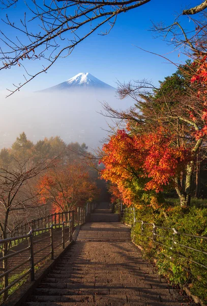 Escalier Vers Fuji Fujiyoshida Japon — Photo