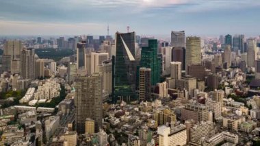 Tokyo şehrinin Gece Zamanlamasına 4k Gün, Roppongi, Japonya