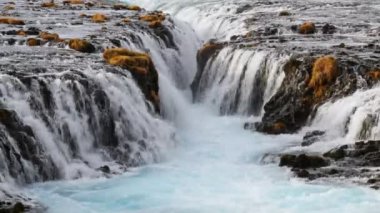 Bruarfoss Şelalesi Yazın, Reykjavik, İzlanda