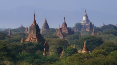 Gün doğumunda Bagan Tapınağı, Bagan, Myanmar