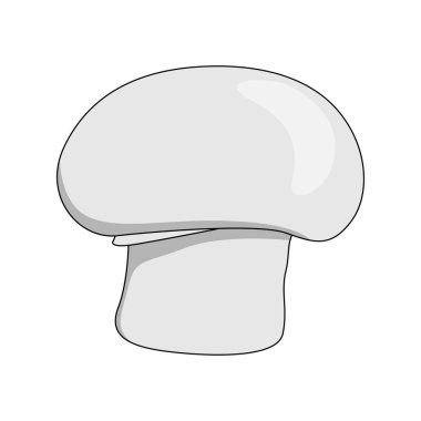 Champignon beyaz arka plan üzerinde - Vektör